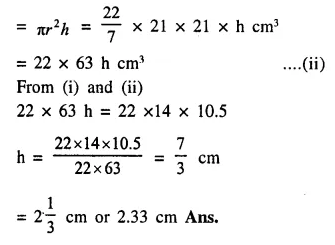 Selina Concise Mathematics Class 10 ICSE Solutions Chapter 20 Cylinder, Cone and Sphere Ex 20F Q8.1