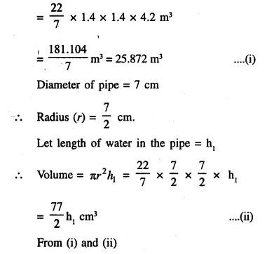 Selina Concise Mathematics Class 10 ICSE Solutions Chapter 20 Cylinder, Cone and Sphere Ex 20G Q10.1