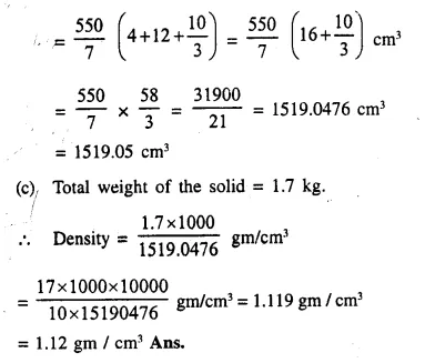 Selina Concise Mathematics Class 10 ICSE Solutions Chapter 20 Cylinder, Cone and Sphere Ex 20G Q12.4