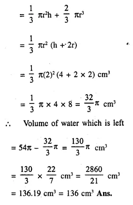 Selina Concise Mathematics Class 10 ICSE Solutions Chapter 20 Cylinder, Cone and Sphere Ex 20G Q13.1