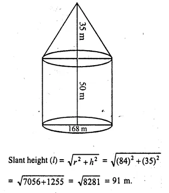 Selina Concise Mathematics Class 10 ICSE Solutions Chapter 20 Cylinder, Cone and Sphere Ex 20G Q15.1