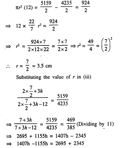 Selina Concise Mathematics Class 10 ICSE Solutions Chapter 20 Cylinder, Cone and Sphere Ex 20G Q16.4