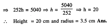 Selina Concise Mathematics Class 10 ICSE Solutions Chapter 20 Cylinder, Cone and Sphere Ex 20G Q16.5