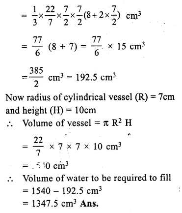 Selina Concise Mathematics Class 10 ICSE Solutions Chapter 20 Cylinder, Cone and Sphere Ex 20G Q17.2
