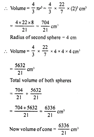 Selina Concise Mathematics Class 10 ICSE Solutions Chapter 20 Cylinder, Cone and Sphere Ex 20G Q18.1