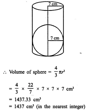 Selina Concise Mathematics Class 10 ICSE Solutions Chapter 20 Cylinder, Cone and Sphere Ex 20G Q2.1
