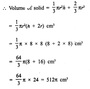 Selina Concise Mathematics Class 10 ICSE Solutions Chapter 20 Cylinder, Cone and Sphere Ex 20G Q4.2