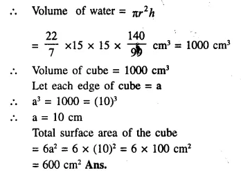 Selina Concise Mathematics Class 10 ICSE Solutions Chapter 20 Cylinder, Cone and Sphere Ex 20G Qp1.2