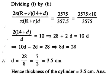 Selina Concise Mathematics Class 10 ICSE Solutions Chapter 20 Cylinder, Cone and Sphere Ex 20G Qp2.1