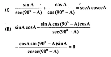 Selina Concise Mathematics Class 10 ICSE Solutions Chapter 21 Trigonometrical Identities Ex 21C Q3.1