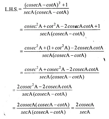Selina Concise Mathematics Class 10 ICSE Solutions Chapter 21 Trigonometrical Identities Ex 21E Q1.16