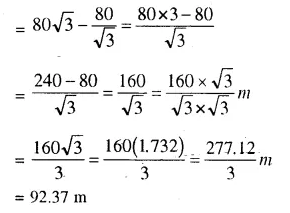Selina Concise Mathematics Class 10 ICSE Solutions Chapter 22 Heights and Distances Ex 22A Q8.3