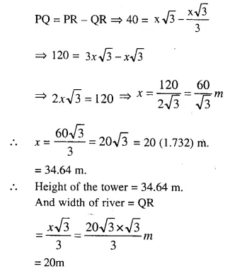 Selina Concise Mathematics Class 10 ICSE Solutions Chapter 22 Heights and Distances Ex 22B Q11.2
