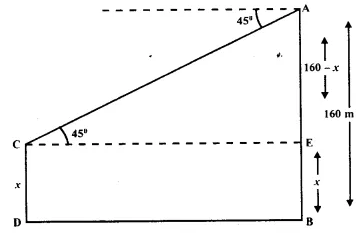 Selina Concise Mathematics Class 10 ICSE Solutions Chapter 22 Heights and Distances Ex 22B Q12.1