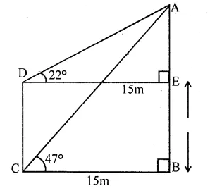 Selina Concise Mathematics Class 10 ICSE Solutions Chapter 22 Heights and Distances Ex 22B Q6.1