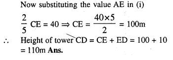 Selina Concise Mathematics Class 10 ICSE Solutions Chapter 22 Heights and Distances Ex 22C Q10.3