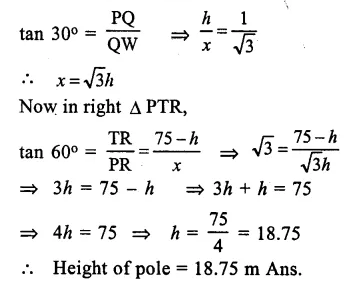Selina Concise Mathematics Class 10 ICSE Solutions Chapter 22 Heights and Distances Ex 22C Q14.2
