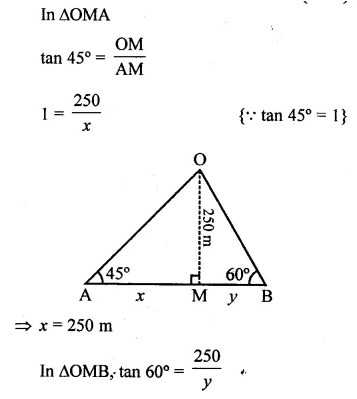 Selina Concise Mathematics Class 10 ICSE Solutions Chapter 22 Heights and Distances Ex 22C Q19.1
