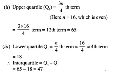 Selina Concise Mathematics Class 10 ICSE Solutions Chapter 24 Measures of Central Tendency Ex 24C Q4.1