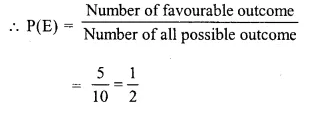 Selina Concise Mathematics Class 10 ICSE Solutions Chapter 25 Probability Ex 25A Q2.5