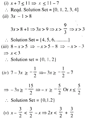 Selina Concise Mathematics Class 10 ICSE Solutions Chapter 4 Linear Inequations Ex 4A 4.1