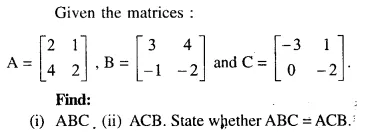 Selina Concise Mathematics Class 10 ICSE Solutions Chapter 9 Matrices Ex 9C Q23.1