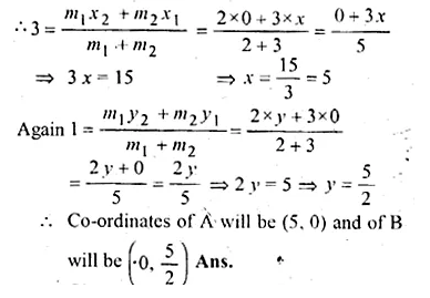 ML Aggarwal Class 10 Solutions for ICSE Maths Chapter 11 Section Formula Chapter Test Q17.2