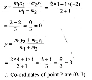 ML Aggarwal Class 10 Solutions for ICSE Maths Chapter 11 Section Formula Ex 11 Q3.1