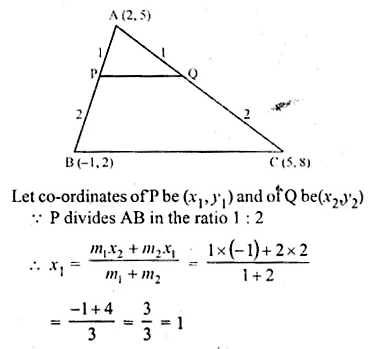 ML Aggarwal Class 10 Solutions for ICSE Maths Chapter 11 Section Formula Ex 11 Q32.1