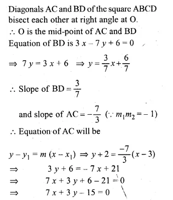 ML Aggarwal Class 10 Solutions for ICSE Maths Chapter 12 Equation of a Straight Line Chapter Test Q16.2
