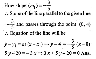 ML Aggarwal Class 10 Solutions for ICSE Maths Chapter 12 Equation of a Straight Line Ex 12.2 Q15.1