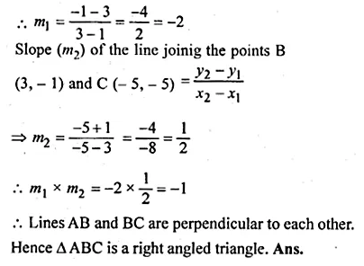 ML Aggarwal Class 10 Solutions for ICSE Maths Chapter 12 Equation of a Straight Line Ex 12.2 Q26.1