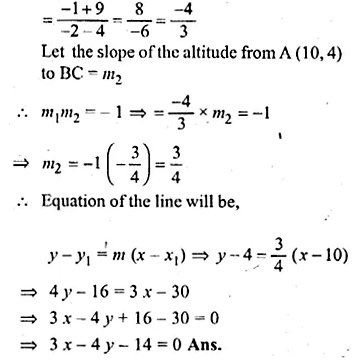 ML Aggarwal Class 10 Solutions for ICSE Maths Chapter 12 Equation of a Straight Line Ex 12.2 Q32.1