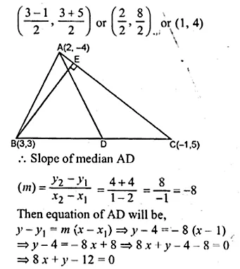 ML Aggarwal Class 10 Solutions for ICSE Maths Chapter 12 Equation of a Straight Line Ex 12.2 Q33.1