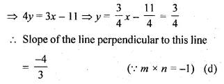 ML Aggarwal Class 10 Solutions for ICSE Maths Chapter 12 Equation of a Straight Line MCQS Q11.1