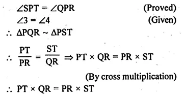 ML Aggarwal Class 10 Solutions for ICSE Maths Chapter 13 Similarity Chapter Test Q1.2