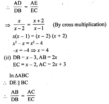 ML Aggarwal Class 10 Solutions for ICSE Maths Chapter 13 Similarity Ex 13.2 Q2.2