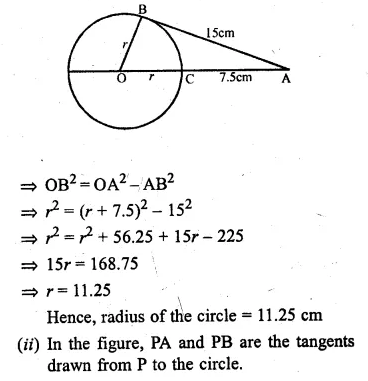 ML Aggarwal Class 10 Solutions for ICSE Maths Chapter 15 Circles Ex 15.3 Q8.2