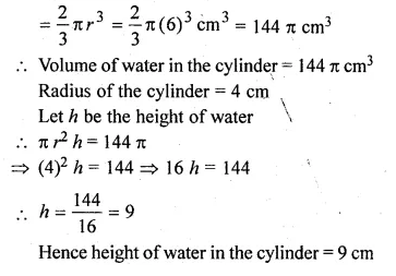 ML Aggarwal Class 10 Solutions for ICSE Maths Chapter 17 Mensuration Chapter Test Q20.1