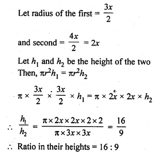 ML Aggarwal Class 10 Solutions for ICSE Maths Chapter 17 Mensuration Ex 17.1 Q16.1