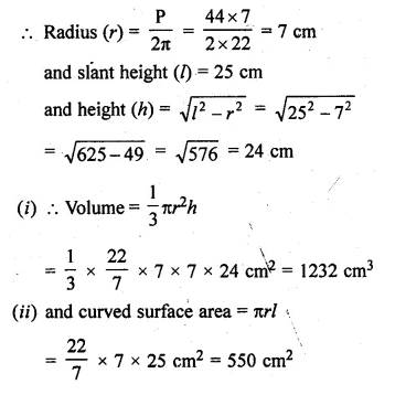 ML Aggarwal Class 10 Solutions for ICSE Maths Chapter 17 Mensuration Ex 17.2 Q15.1