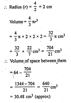 ML Aggarwal Class 10 Solutions for ICSE Maths Chapter 17 Mensuration Ex 17.3 Q11.1