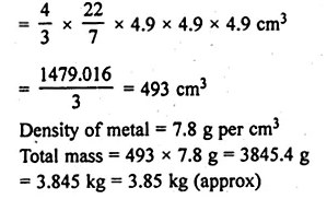 ML Aggarwal Class 10 Solutions for ICSE Maths Chapter 17 Mensuration Ex 17.3 Q4.1