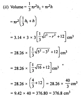 ML Aggarwal Class 10 Solutions for ICSE Maths Chapter 17 Mensuration Ex 17.4 Q18.2