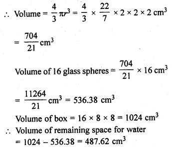 Ml Aggarwal Class 10 Mensuration Solutions