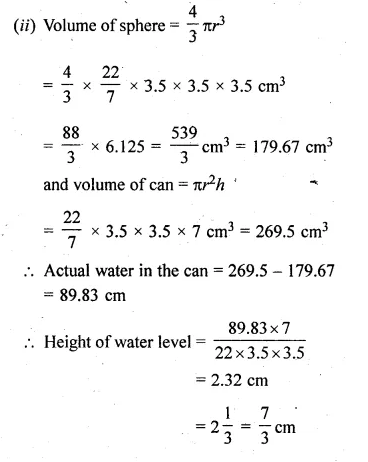 ML Aggarwal Class 10 Solutions for ICSE Maths Chapter 17 Mensuration Ex 17.5 Q29.2