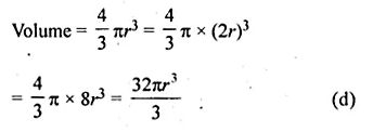 ML Aggarwal Class 10 Solutions for ICSE Maths Chapter 17 Mensuration MCQS Q9.1