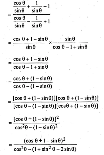 ML Aggarwal Class 10 Solutions for ICSE Maths Chapter 18 Trigonometric Identities Ex 18 Q27.1
