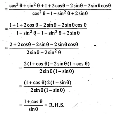 ML Aggarwal Class 10 Solutions for ICSE Maths Chapter 18 Trigonometric Identities Ex 18 Q27.2