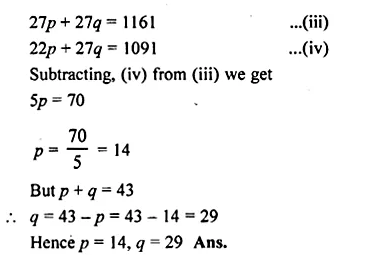 ML Aggarwal Class 10 Solutions for ICSE Maths Chapter 21 Measures of Central Tendency Chapter Test Q13.3